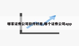 哪家证券公司软件好用,哪个证券公司app