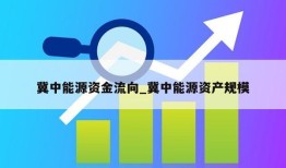 冀中能源资金流向_冀中能源资产规模