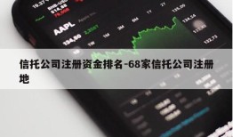 信托公司注册资金排名-68家信托公司注册地