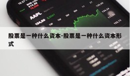 股票是一种什么资本-股票是一种什么资本形式