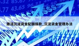 激活沉淀资金配额接款_沉淀资金管理办法