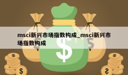 msci新兴市场指数构成_msci新兴市场指数构成