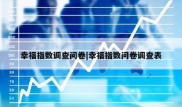 幸福指数调查问卷|幸福指数问卷调查表