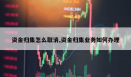 资金归集怎么取消,资金归集业务如何办理