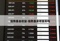 指数基金收益-指数基金收益高吗