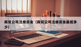 商贸公司注册资金（商贸公司注册资金最低多少）