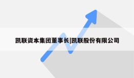 凯联资本集团董事长|凯联股份有限公司