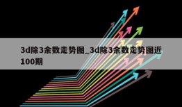 3d除3余数走势图_3d除3余数走势图近100期