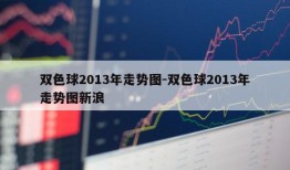 双色球2013年走势图-双色球2013年走势图新浪