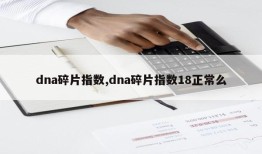 dna碎片指数,dna碎片指数18正常么