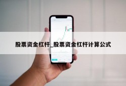 股票资金杠杆_股票资金杠杆计算公式