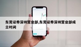 东莞证券深圳营业部,东莞证券深圳营业部成立时间