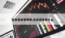 社会资本有哪些,社会资本有什么