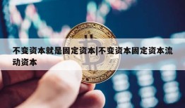 不变资本就是固定资本|不变资本固定资本流动资本