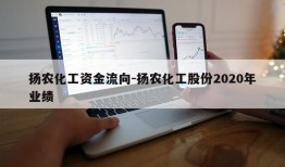 扬农化工资金流向-扬农化工股份2020年业绩