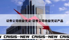 证券公司收益凭证-证券公司收益凭证产品