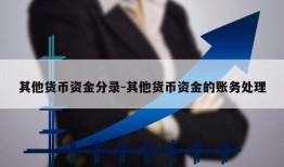 其他货币资金分录-其他货币资金的账务处理