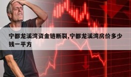 宁都龙溪湾资金链断裂,宁都龙溪湾房价多少钱一平方