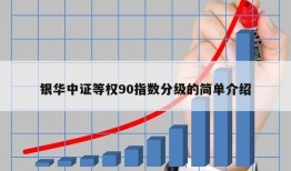 银华中证等权90指数分级的简单介绍