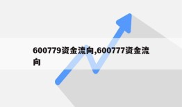 600779资金流向,600777资金流向