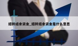 结转结余资金_结转结余资金是什么意思