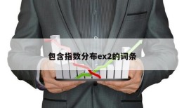 包含指数分布ex2的词条