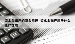 资本金账户的资金用途_资本金账户属于什么账户性质