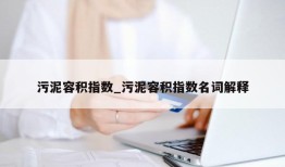 污泥容积指数_污泥容积指数名词解释