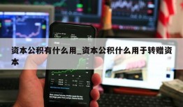 资本公积有什么用_资本公积什么用于转赠资本