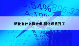 新化有什么资金盘,新化项目开工