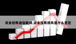 资金挂账通俗解释,资金挂账损失是什么意思