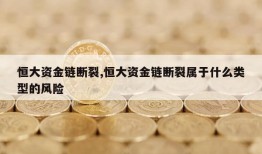 恒大资金链断裂,恒大资金链断裂属于什么类型的风险