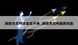 湖南文交所资金出不来_湖南文交所最新动态