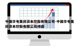 中国华电集团资本控股有限公司-中国华电集团资本控股有限公司待遇