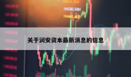 关于润安资本最新消息的信息