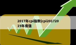 2017年cpi指数|cpi20172019年度值