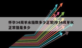 怀孕34周羊水指数多少正常|孕34周羊水正常值是多少