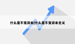 什么是不变资本|什么是不变资本主义