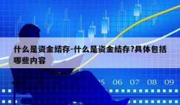 什么是资金结存-什么是资金结存?具体包括哪些内容