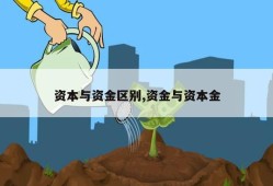 资本与资金区别,资金与资本金