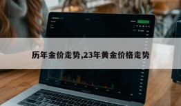 历年金价走势,23年黄金价格走势