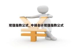 现值指数公式_中级会计现值指数公式