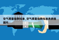 空气质量指数标准_空气质量指数标准表表格图片