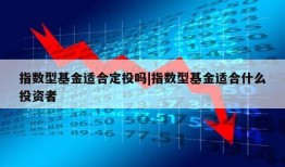 指数型基金适合定投吗|指数型基金适合什么投资者