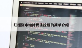 红槿资本增持民生控股的简单介绍