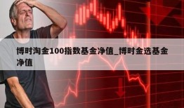 博时淘金100指数基金净值_博时金选基金净值