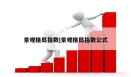 景观格局指数|景观格局指数公式