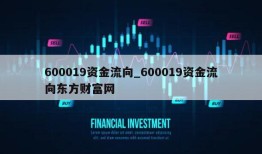 600019资金流向_600019资金流向东方财富网