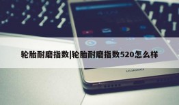 轮胎耐磨指数|轮胎耐磨指数520怎么样