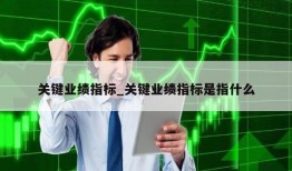 关键业绩指标_关键业绩指标是指什么